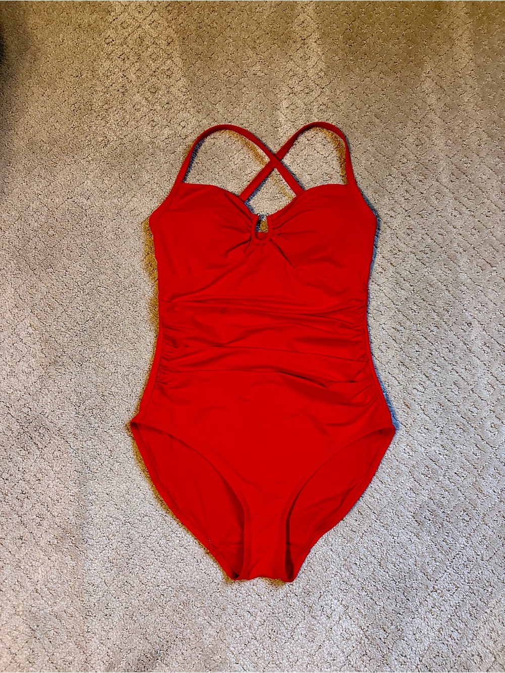 Shapellx Red One-Piece Swimsuit Size M